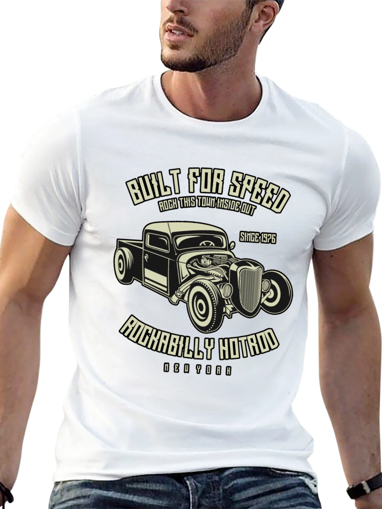 Built For Speed Hotrod Graphic T-Shirt