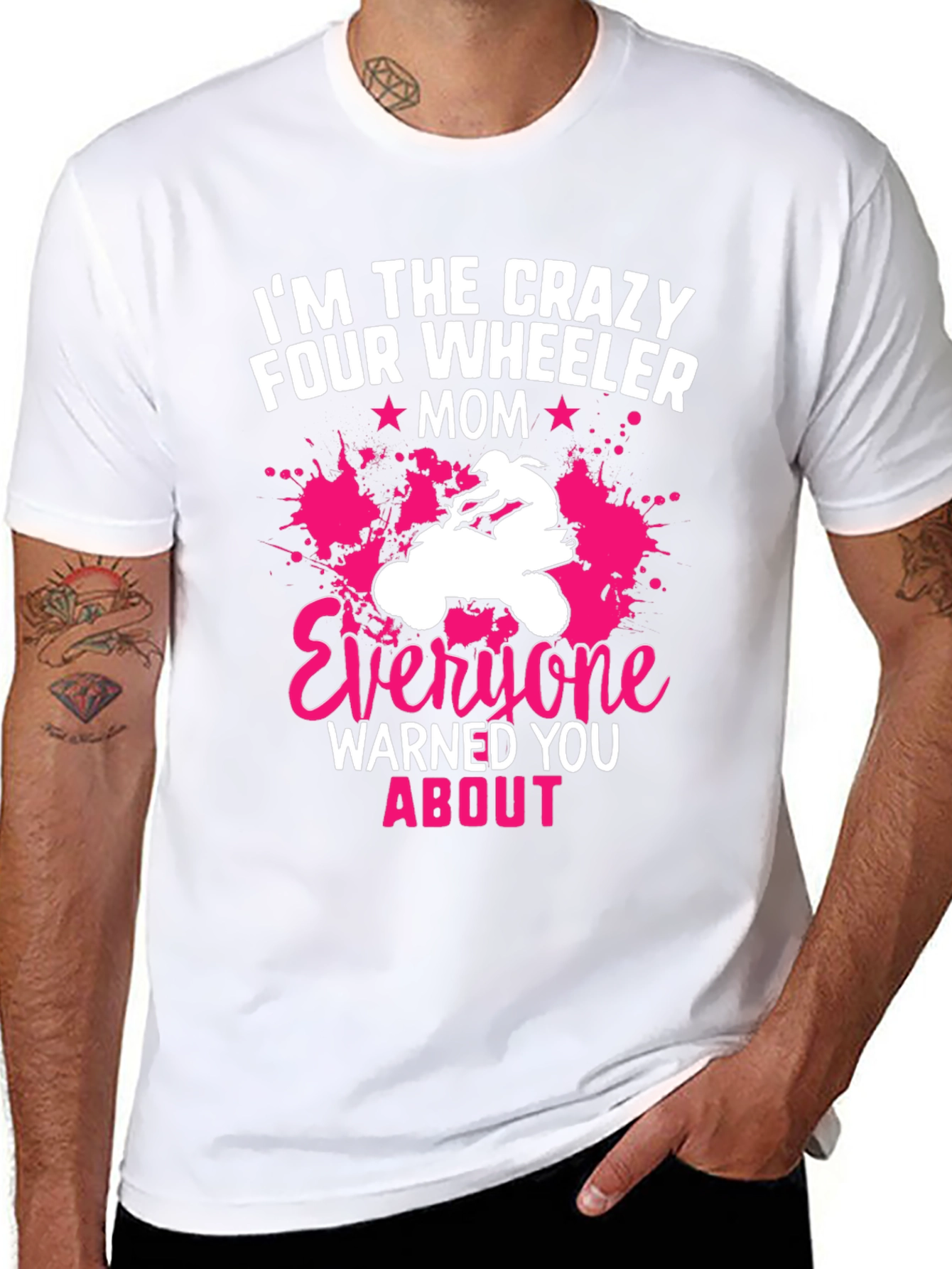 Crazy Four Wheeler Mom Graphic Tee