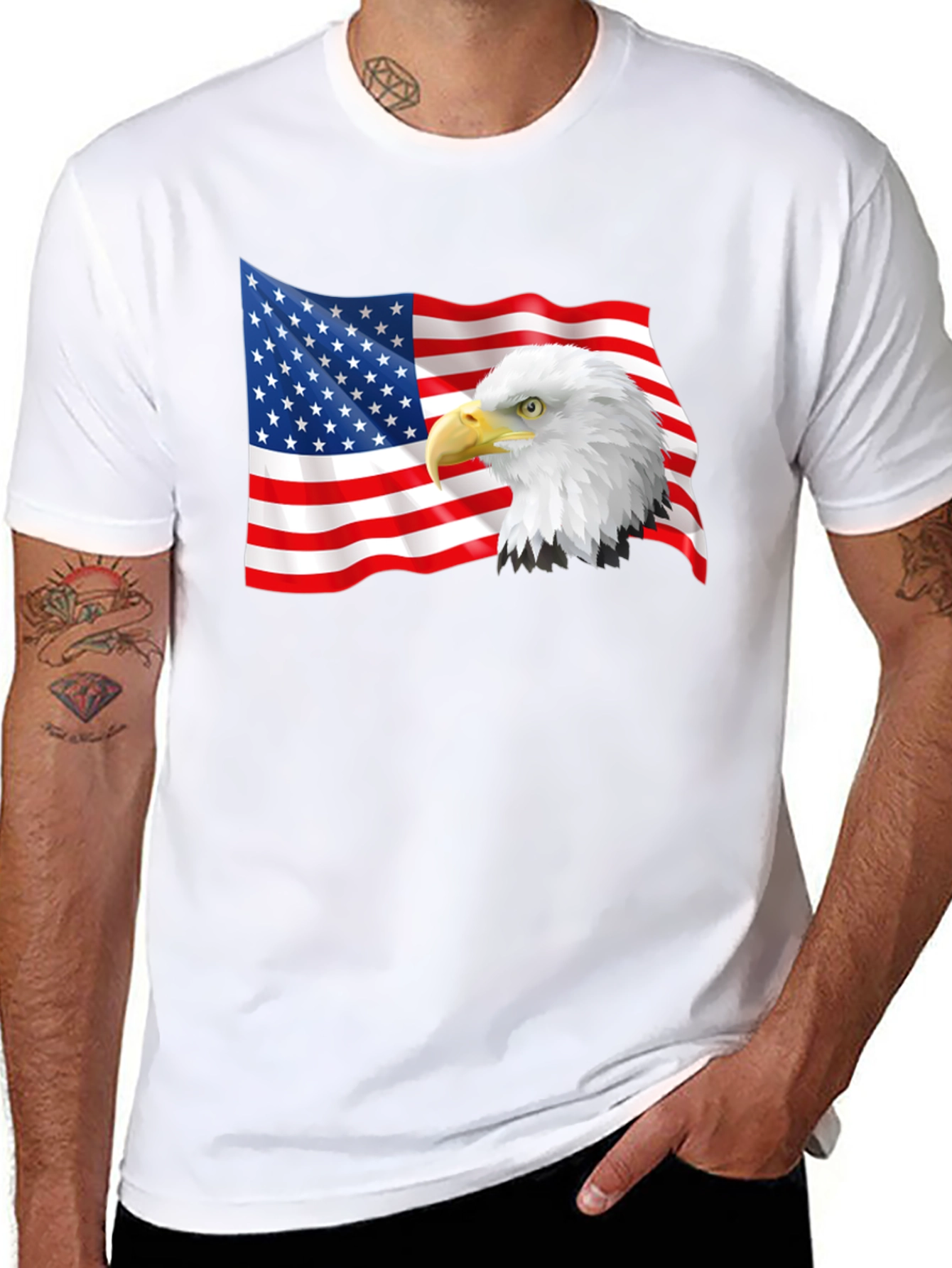 American Eagle Flag Graphic T-Shirt