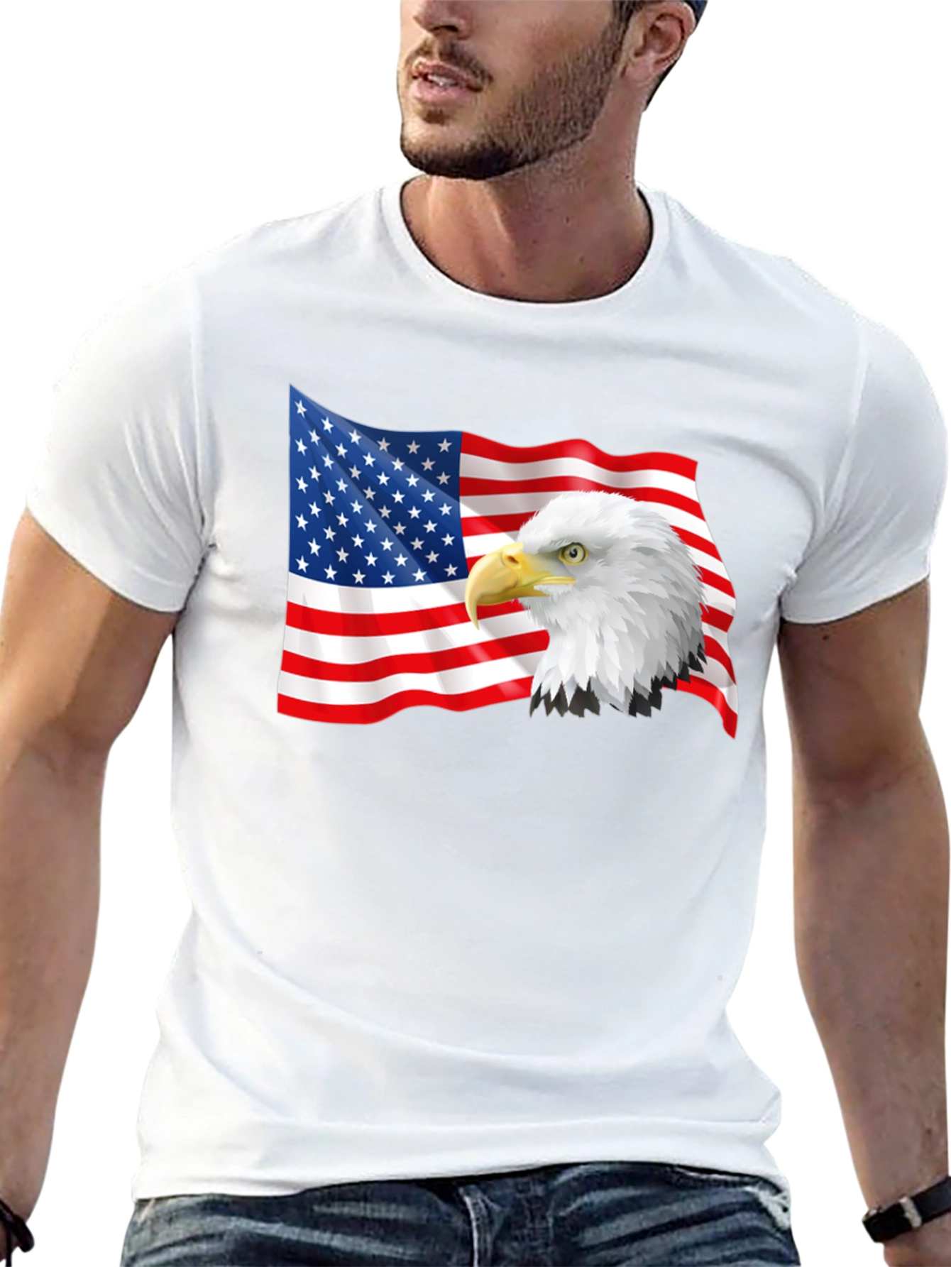 American Eagle Flag Graphic T-Shirt