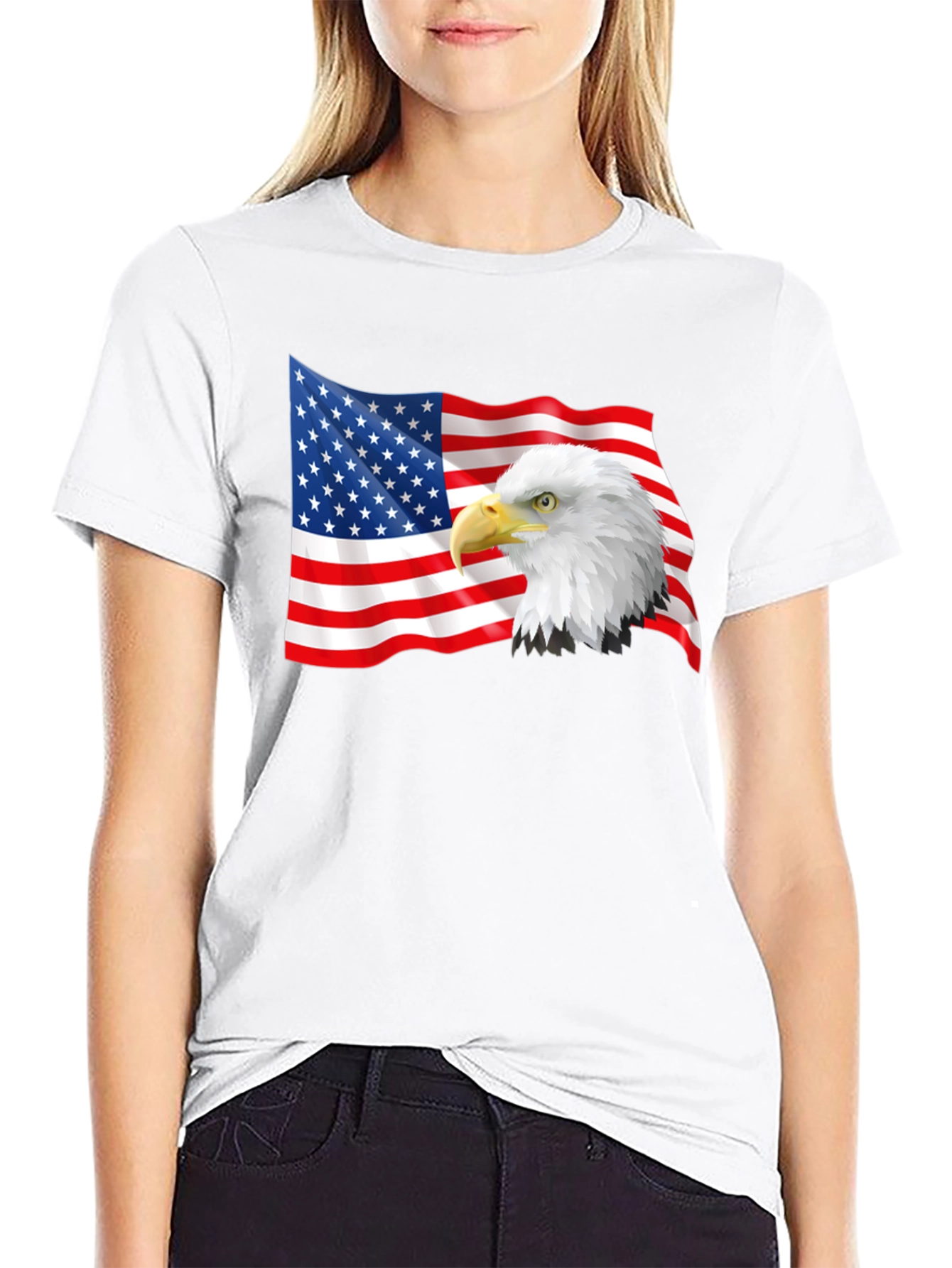 American Eagle Flag Graphic T-Shirt