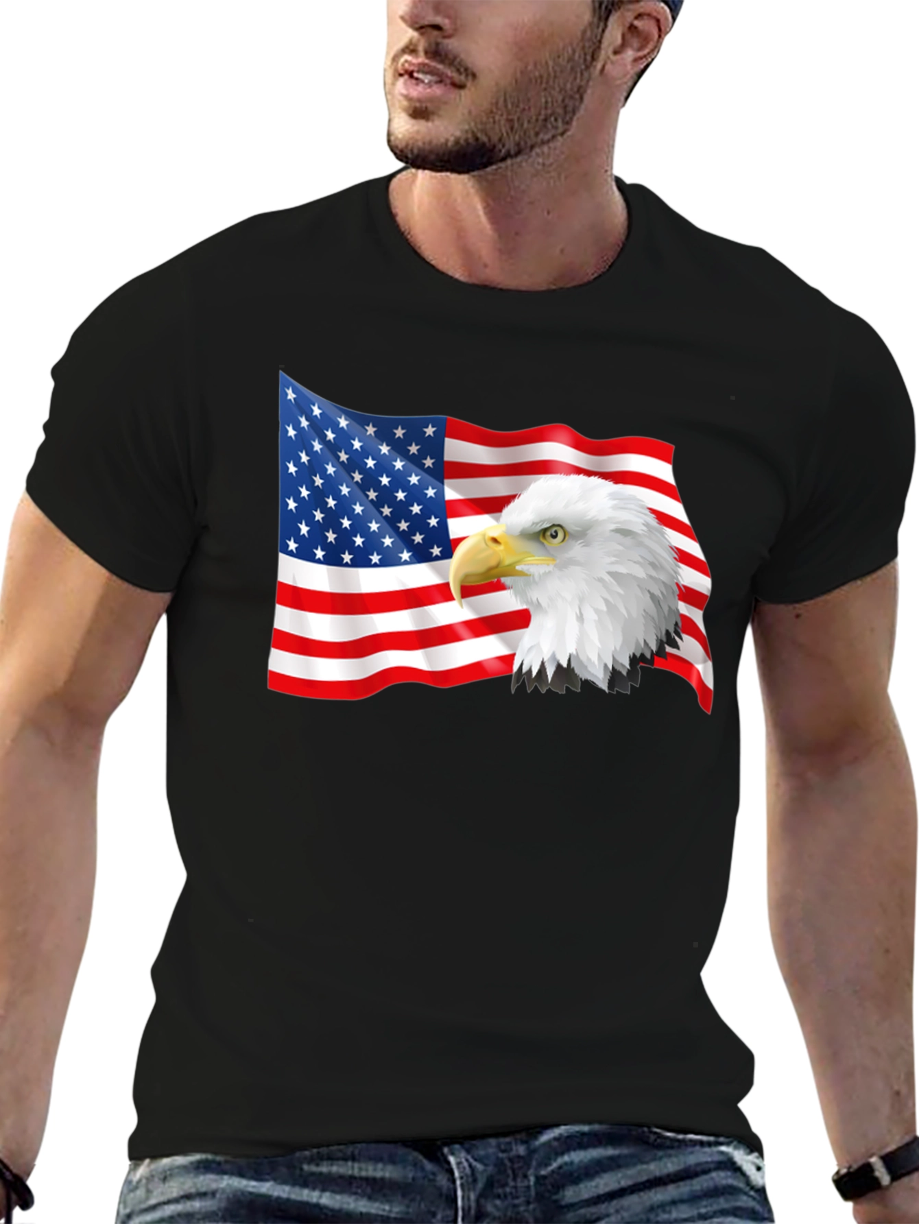 American Eagle Flag Graphic T-Shirt