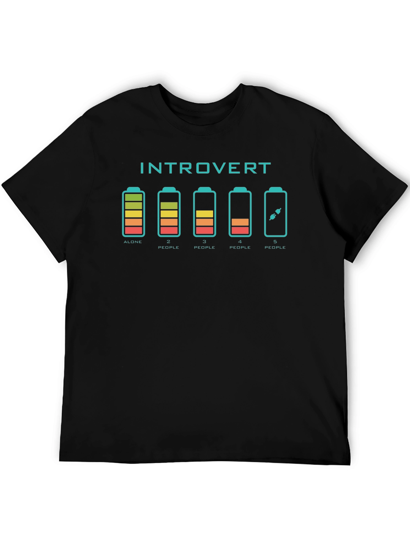 Introvert Battery Graphic T-Shirt