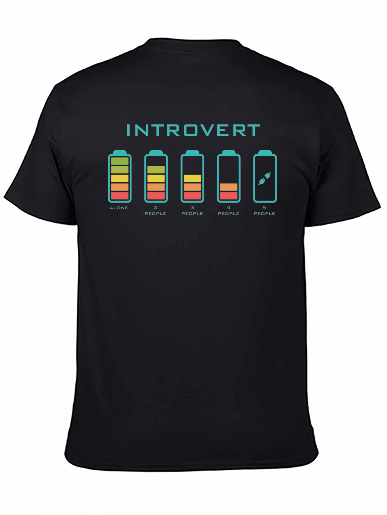 Introvert Battery Graphic T-Shirt