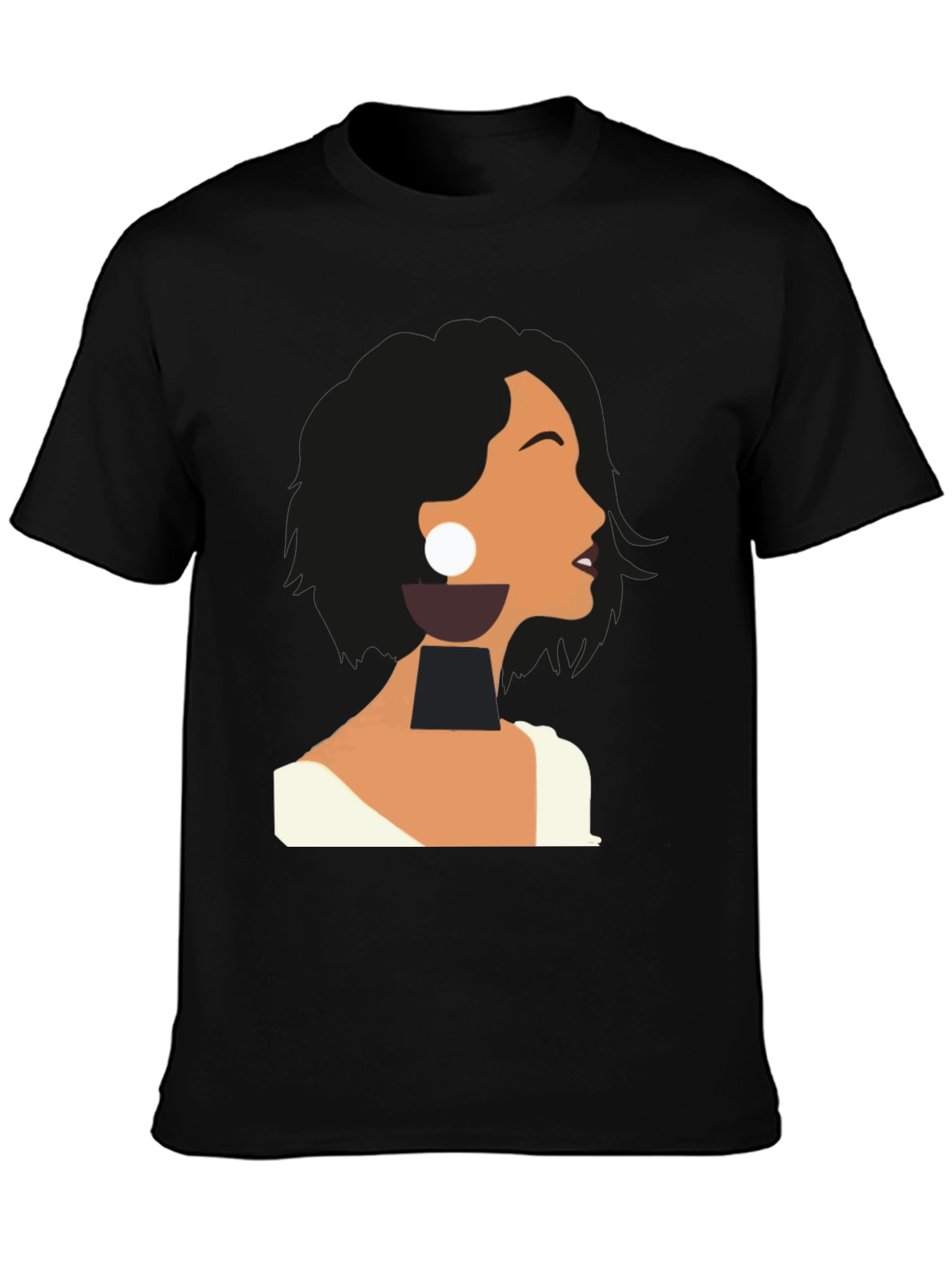 Abstract Woman Graphic Tee - Modern Art T-Shirt