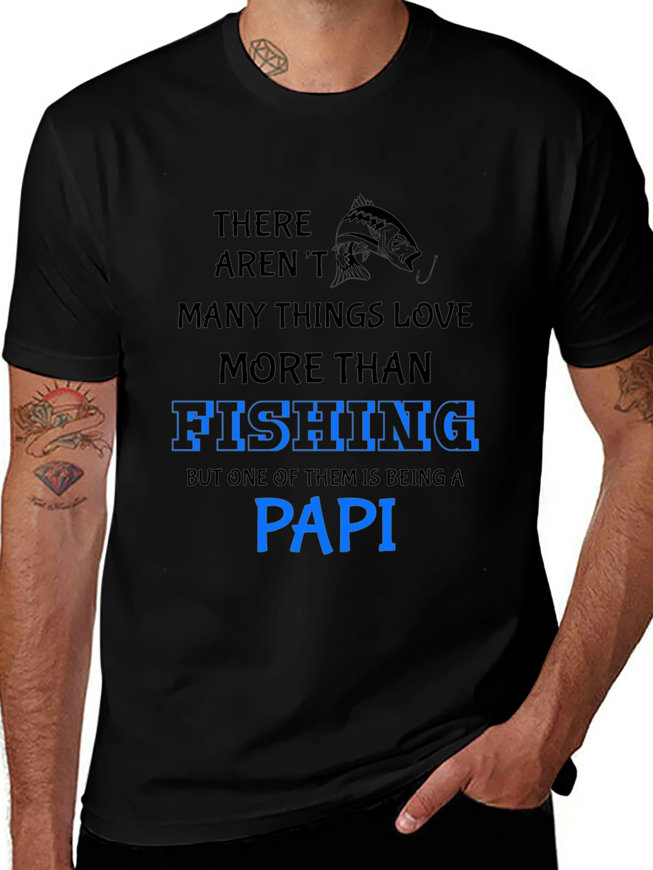 Fishing Papi T-Shirt - Mens Graphic Tee