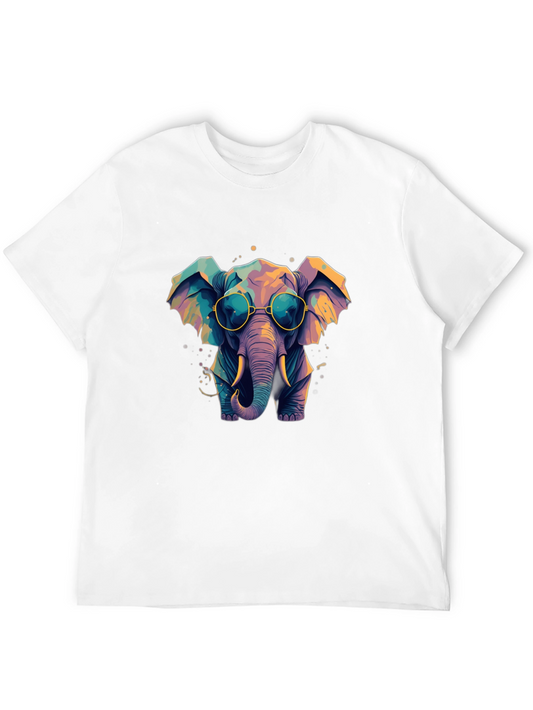 Cool Elephant Graphic Tee - Black