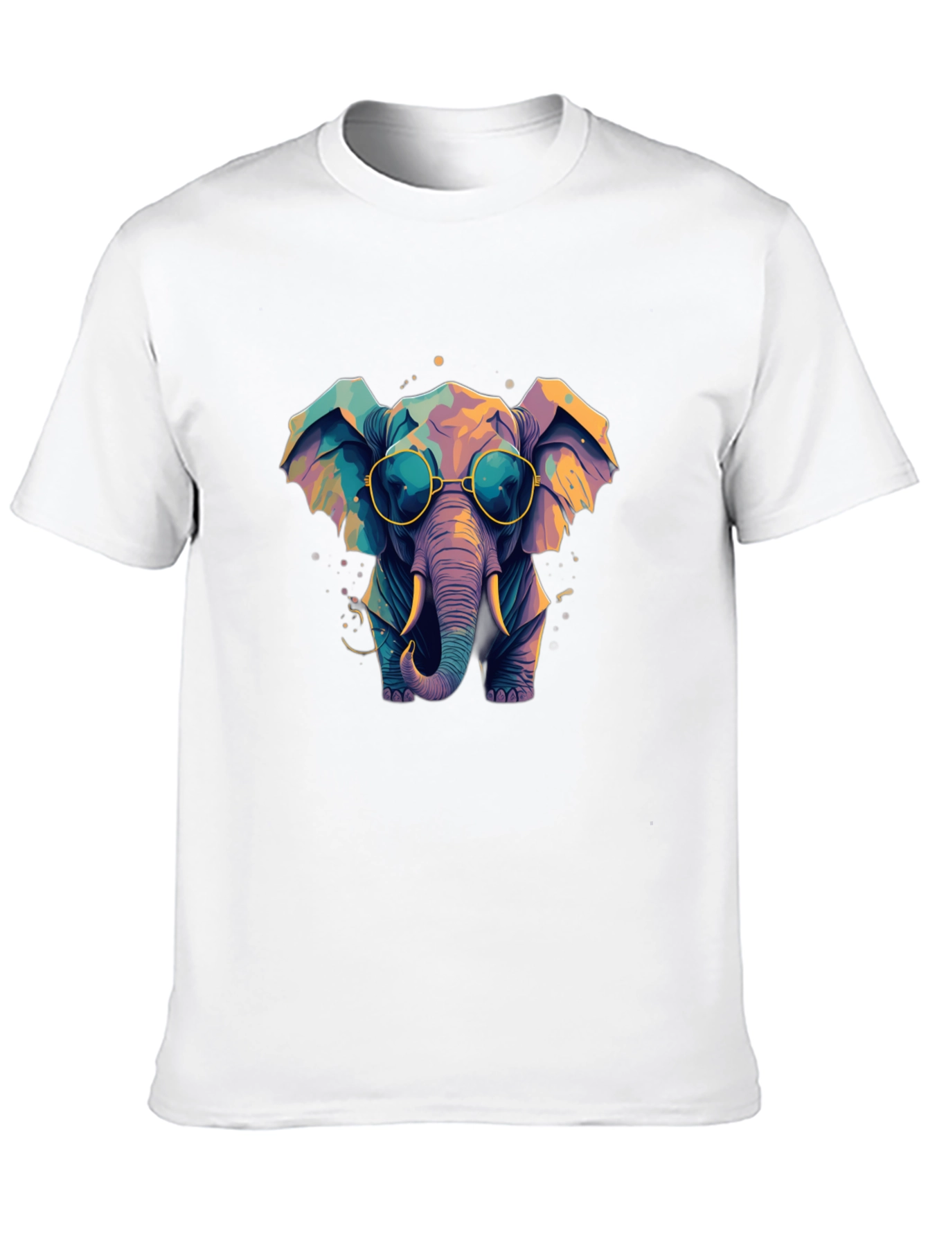Cool Elephant Graphic Tee - Black