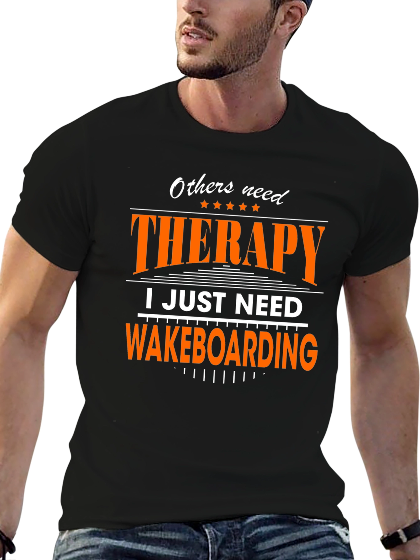 Wakeboarding Therapy T-Shirt - Novelty Graphic Tee
