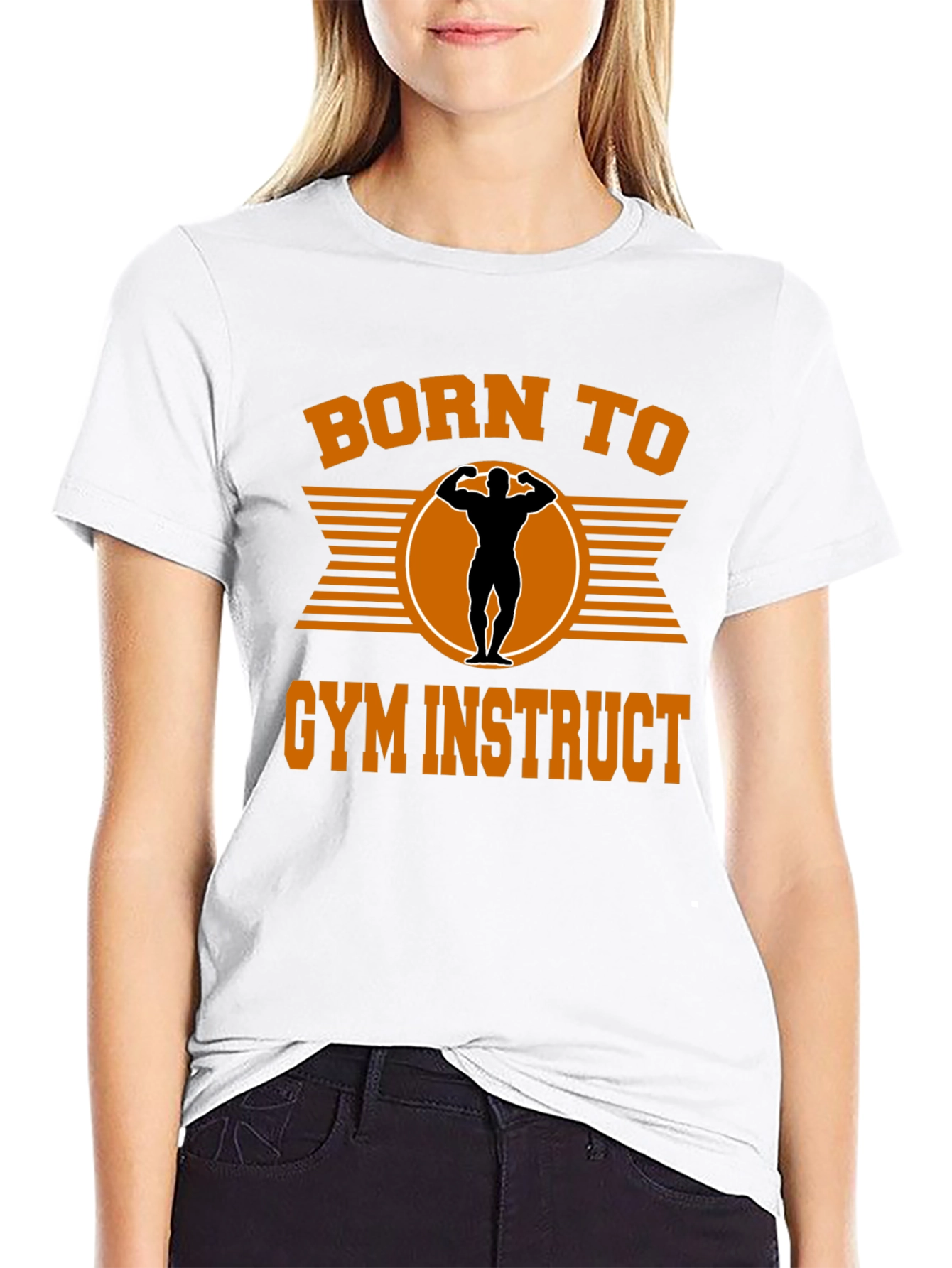 Born To Gym Instruct Black T-Shirt