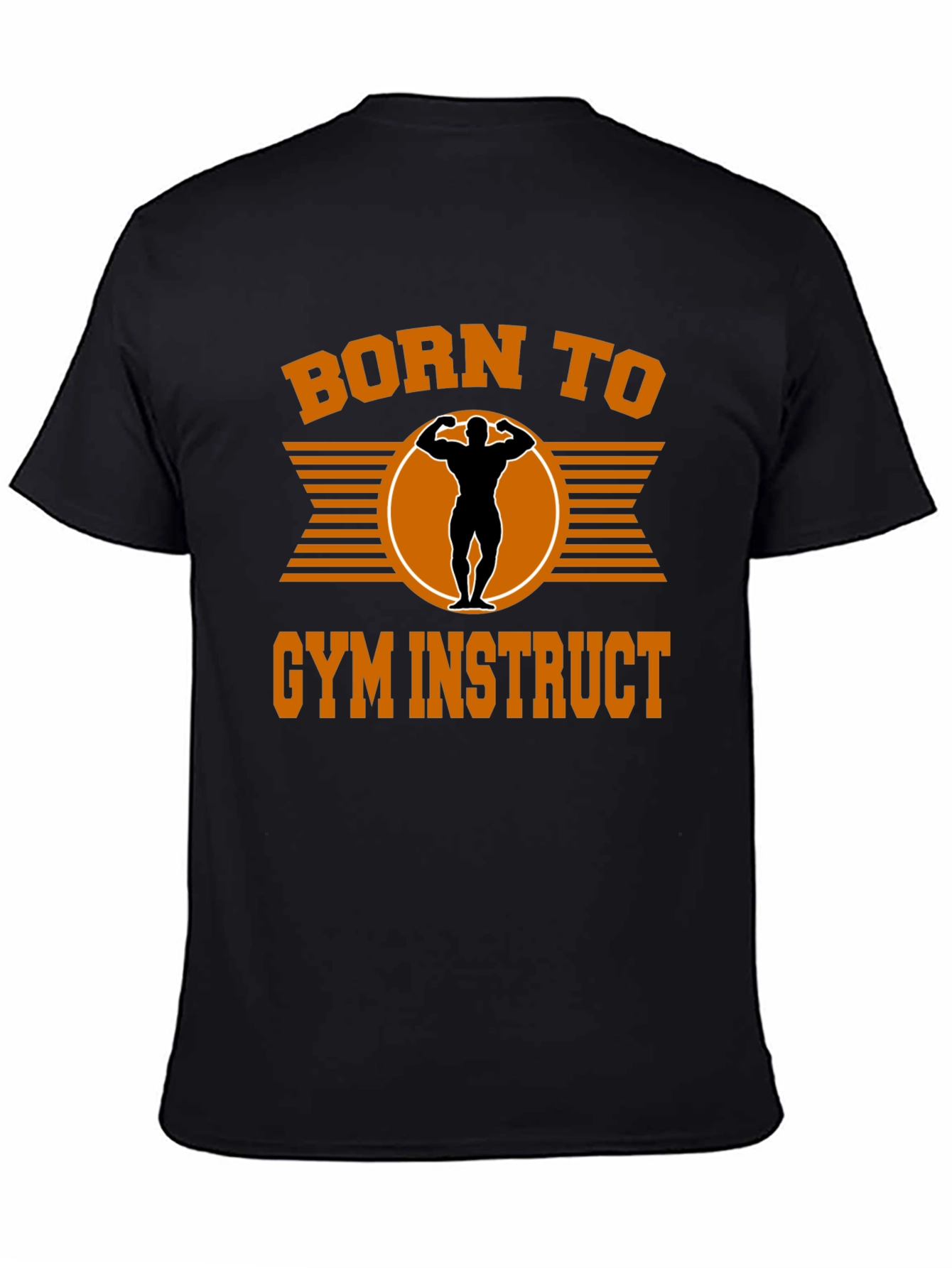 Born To Gym Instruct Black T-Shirt