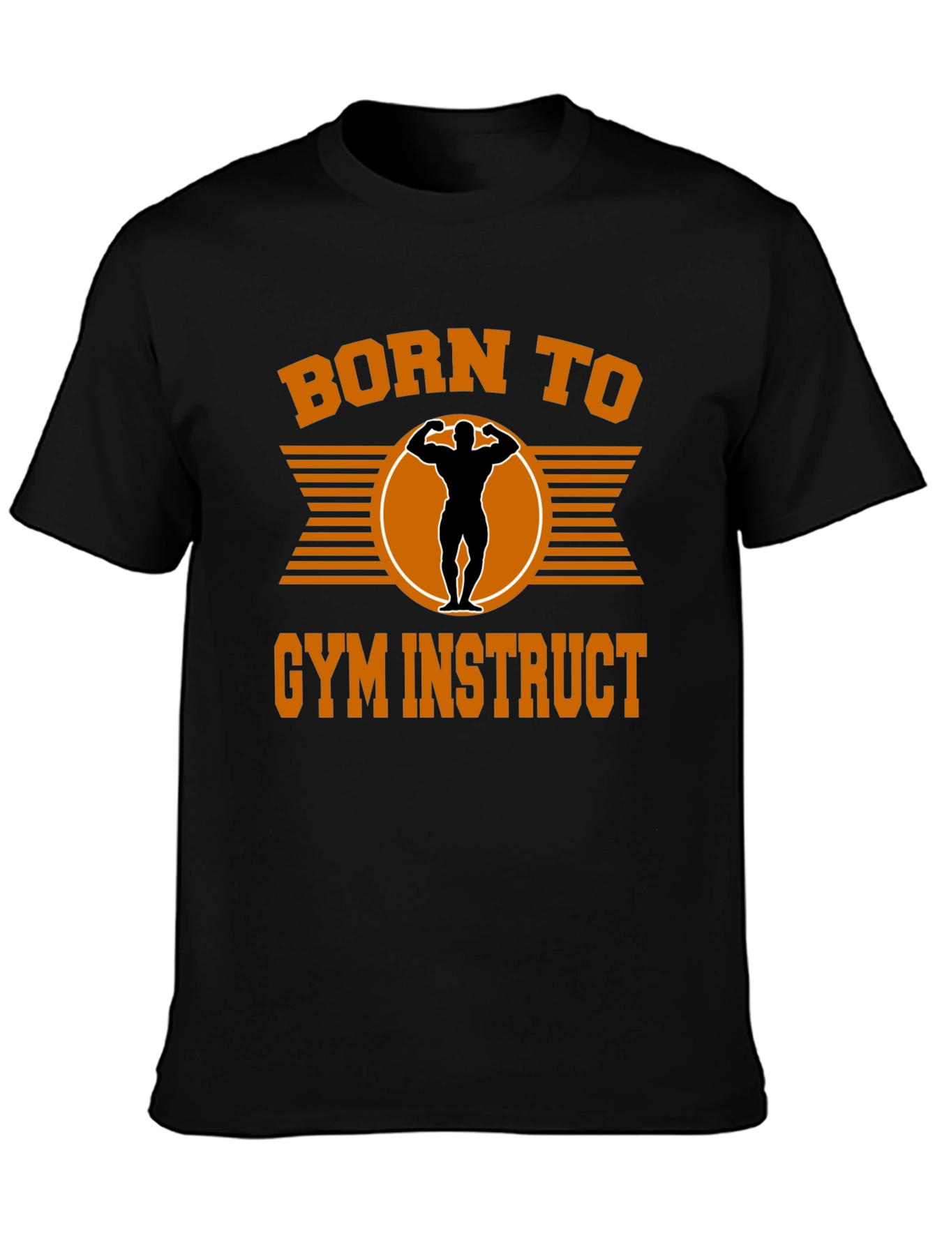 Born To Gym Instruct Black T-Shirt