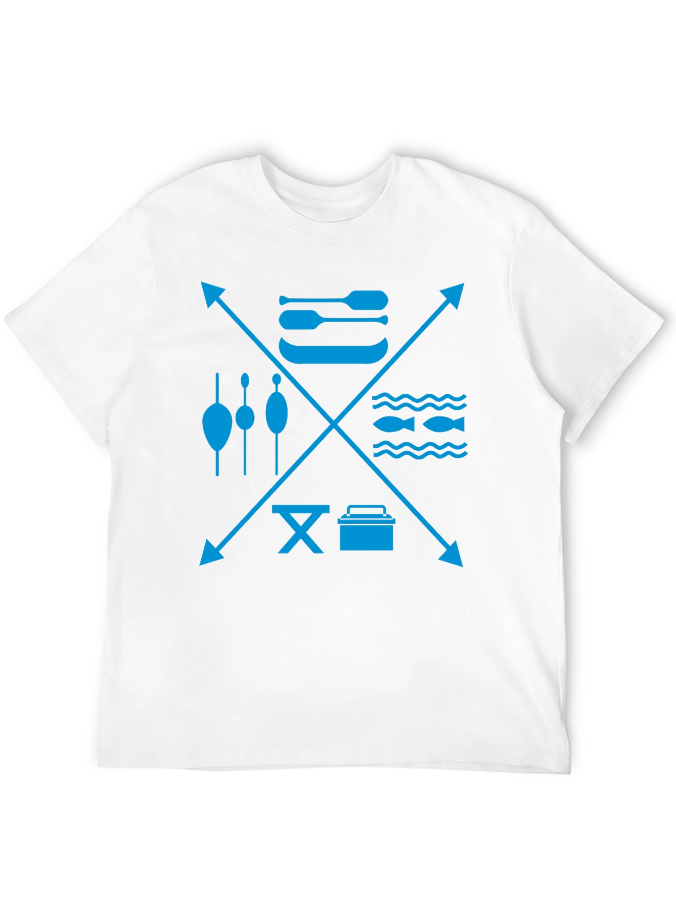Fishing & Outdoor Adventure Graphic Tee - Black