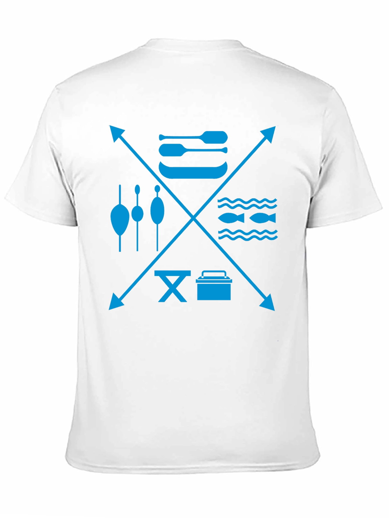Fishing & Outdoor Adventure Graphic Tee - Black