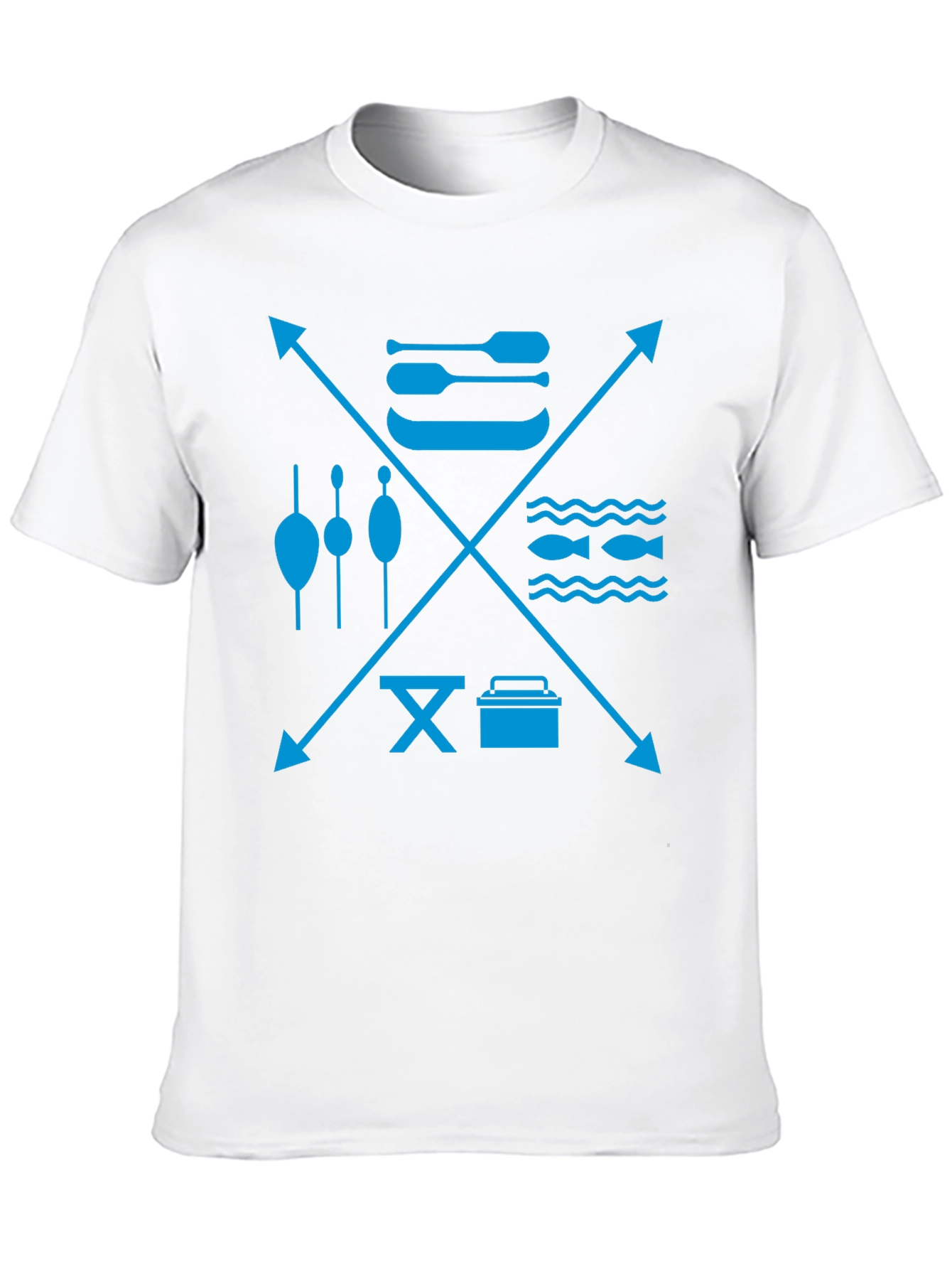 Fishing & Outdoor Adventure Graphic Tee - Black