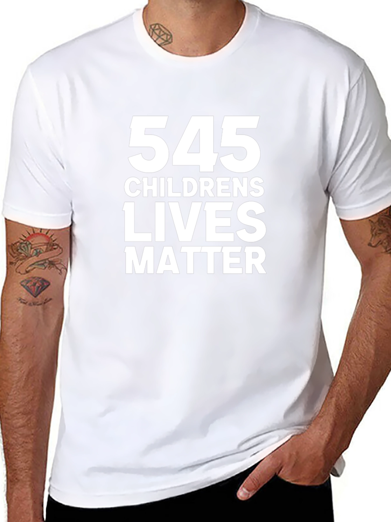 545 Childrens Lives Matter Black Graphic Tee
