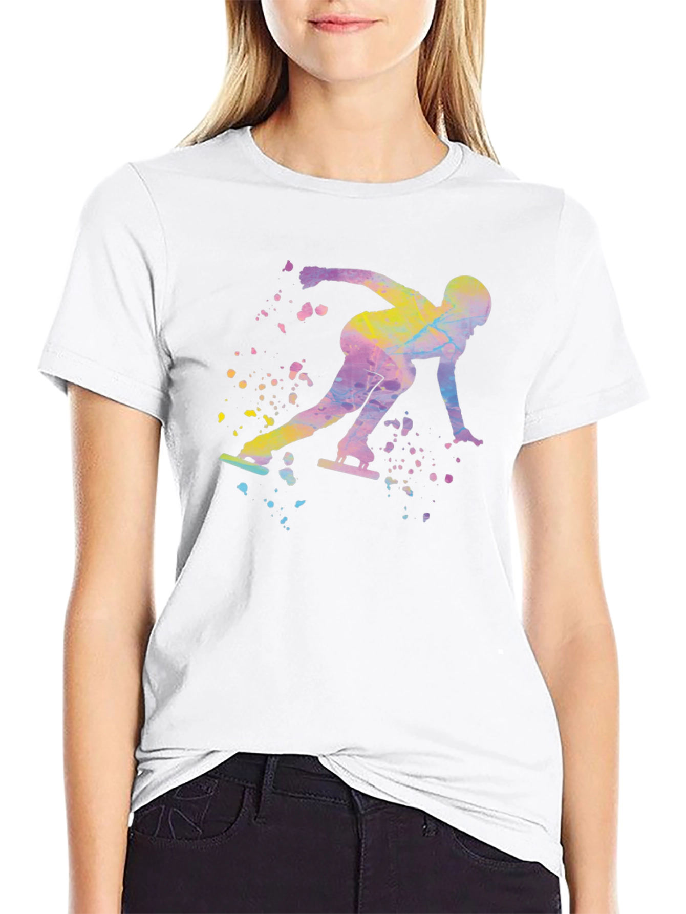 Speed Skater Graphic Tee - Stylish Mens T-Shirt