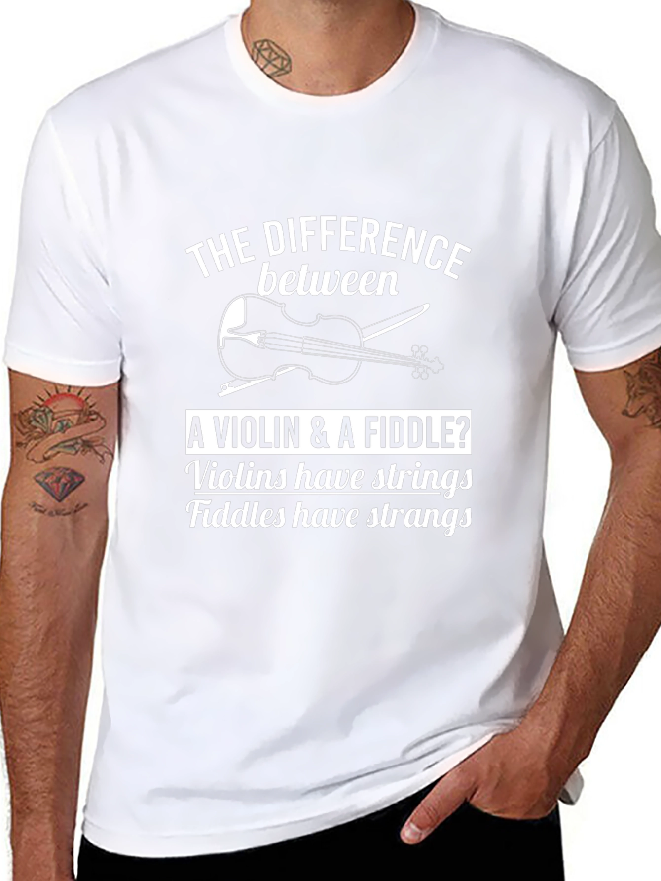 Violin vs Fiddle T-Shirt: Musical Humor Tee