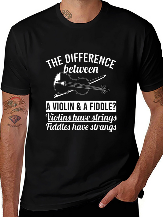 Violin vs Fiddle T-Shirt: Musical Humor Tee