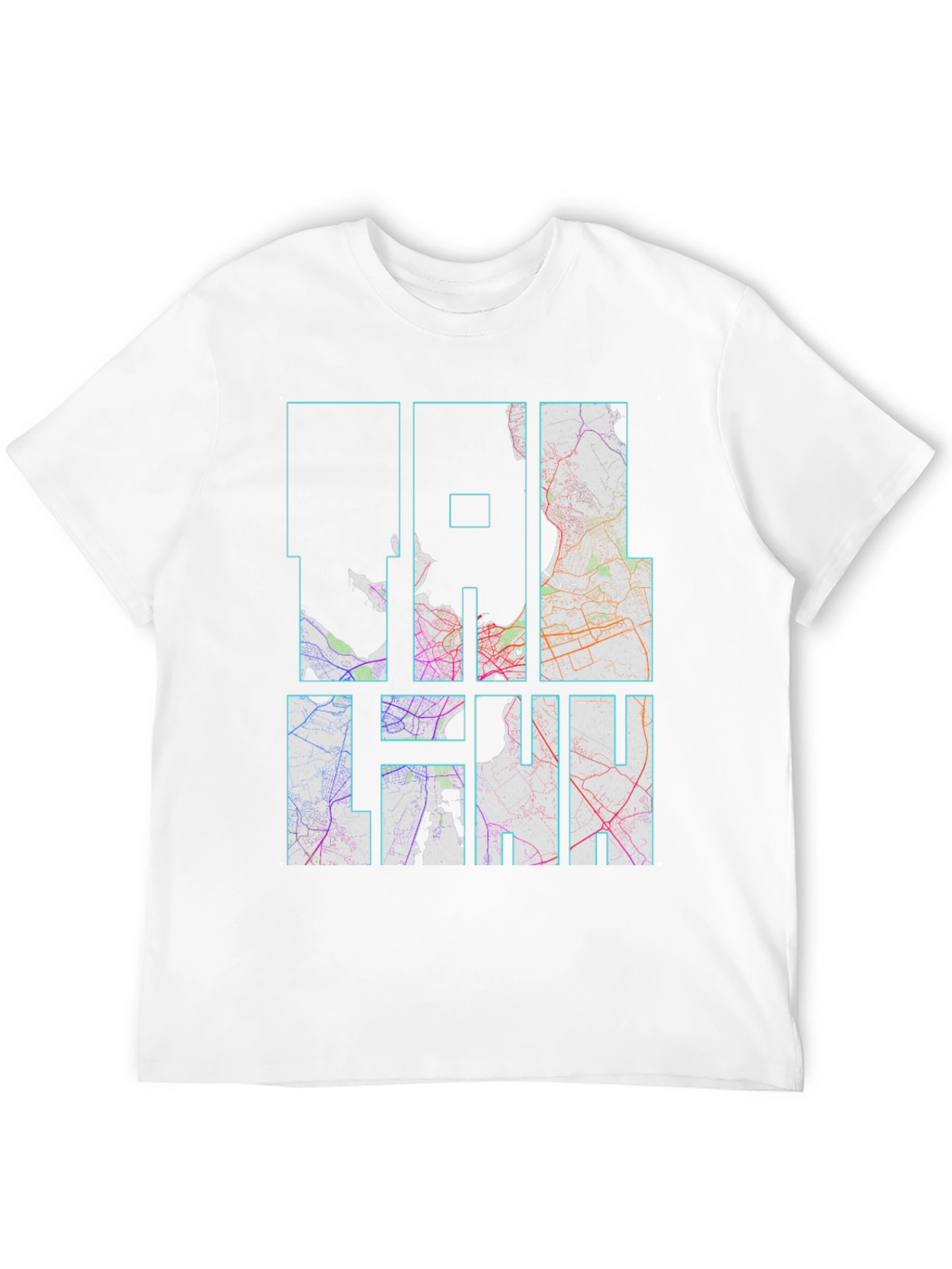 Coolhan City Map Black T-Shirt