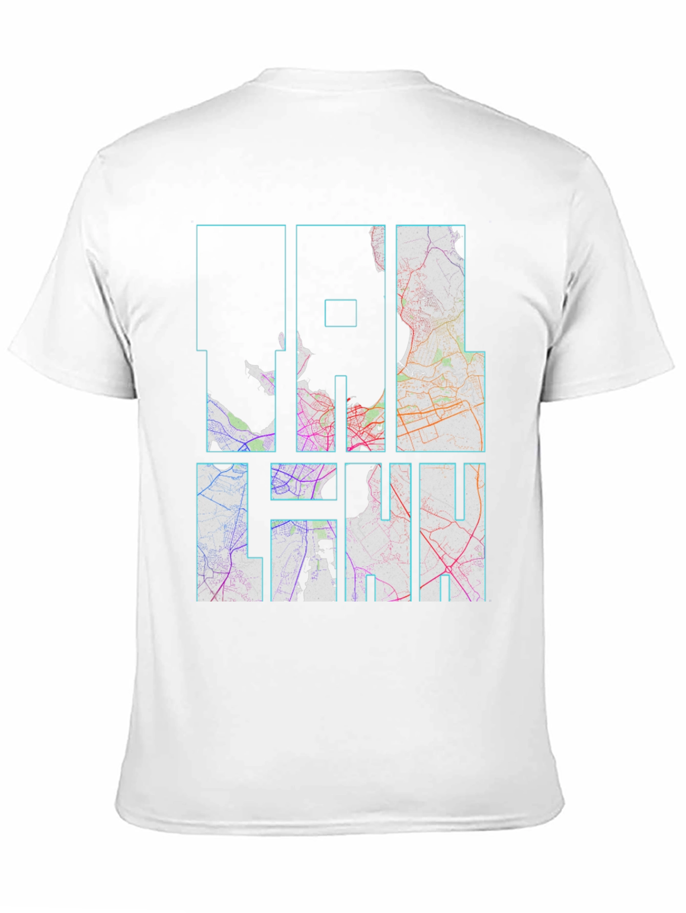 Coolhan City Map Black T-Shirt