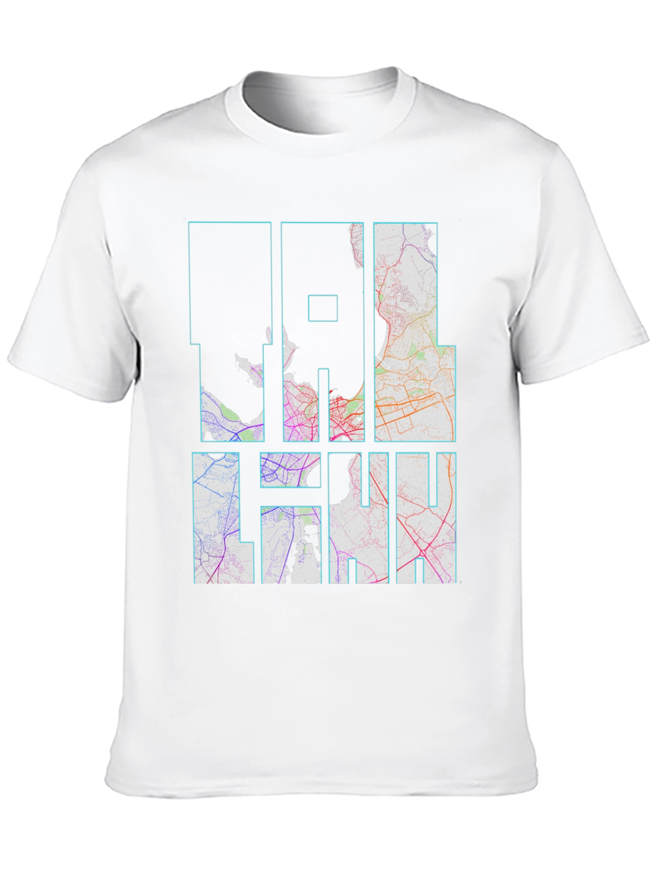 Coolhan City Map Black T-Shirt