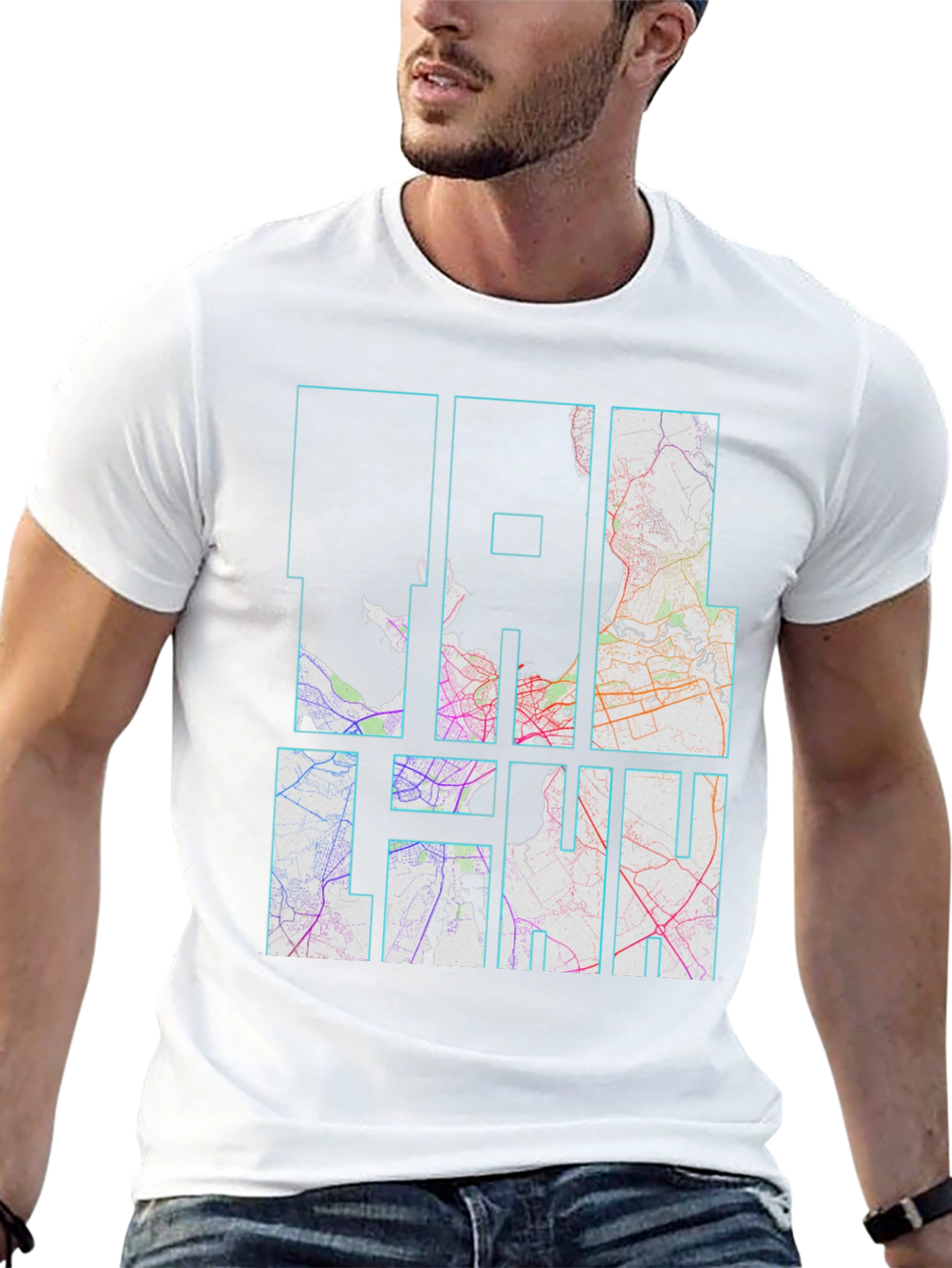 Coolhan City Map Black T-Shirt
