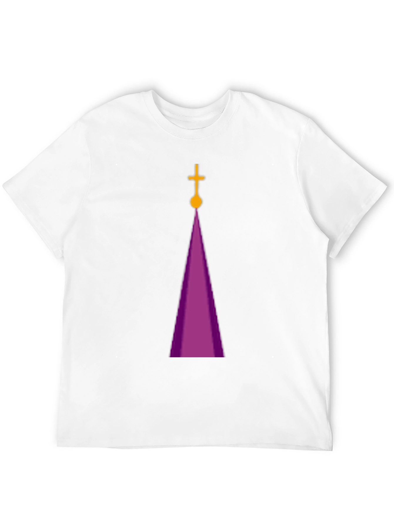 Purple Cathedral Graphic Black T-Shirt