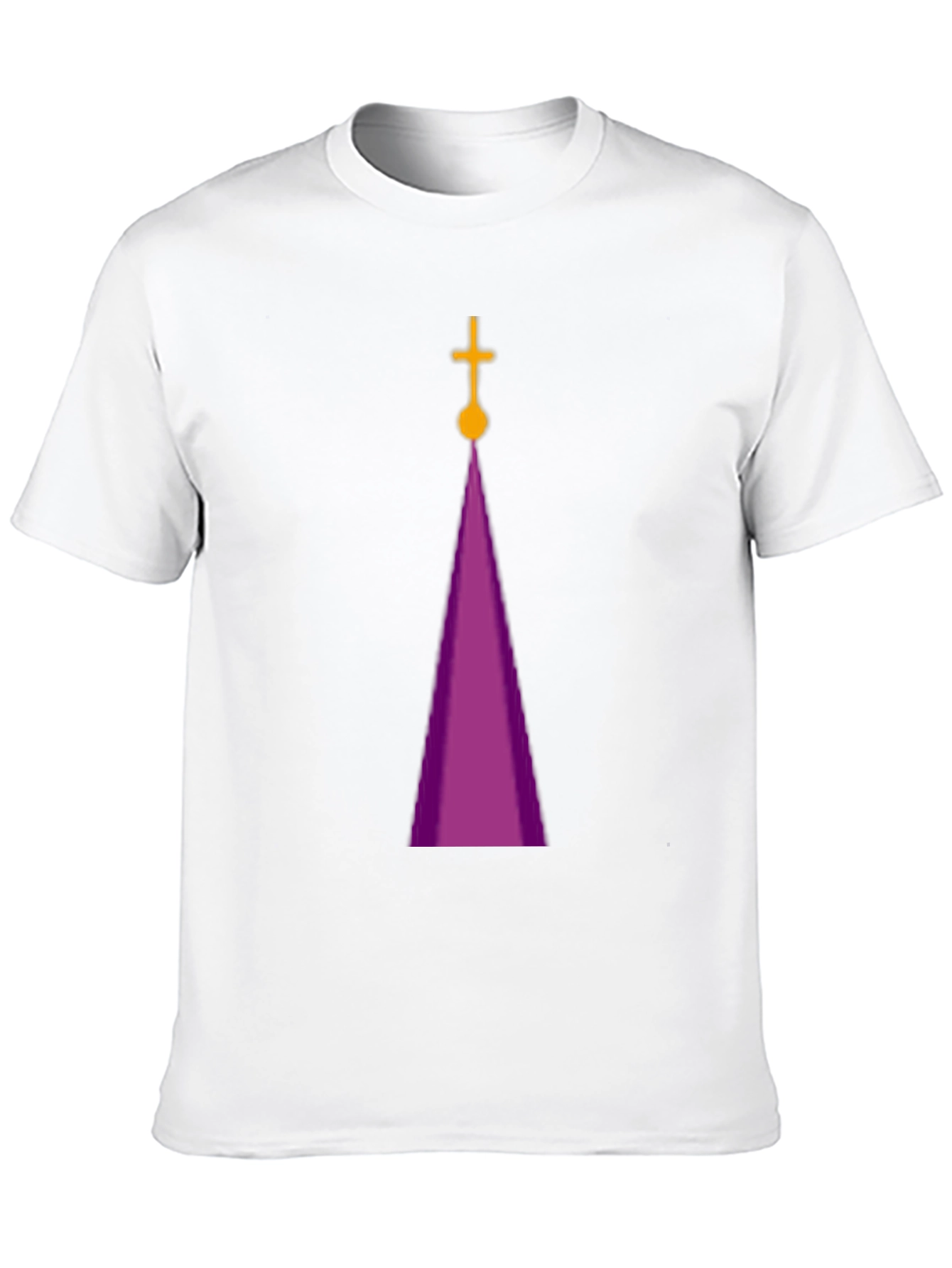 Purple Cathedral Graphic Black T-Shirt