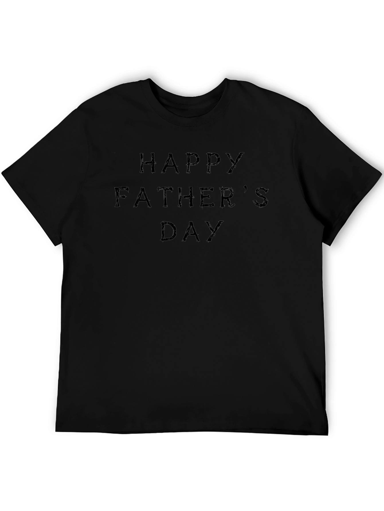 Happy Fathers Day Black T-Shirt
