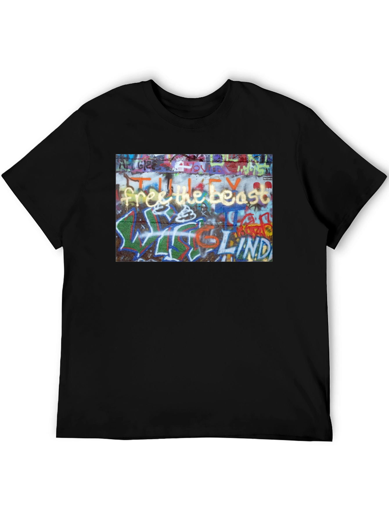 Graffiti Art Black T-Shirt