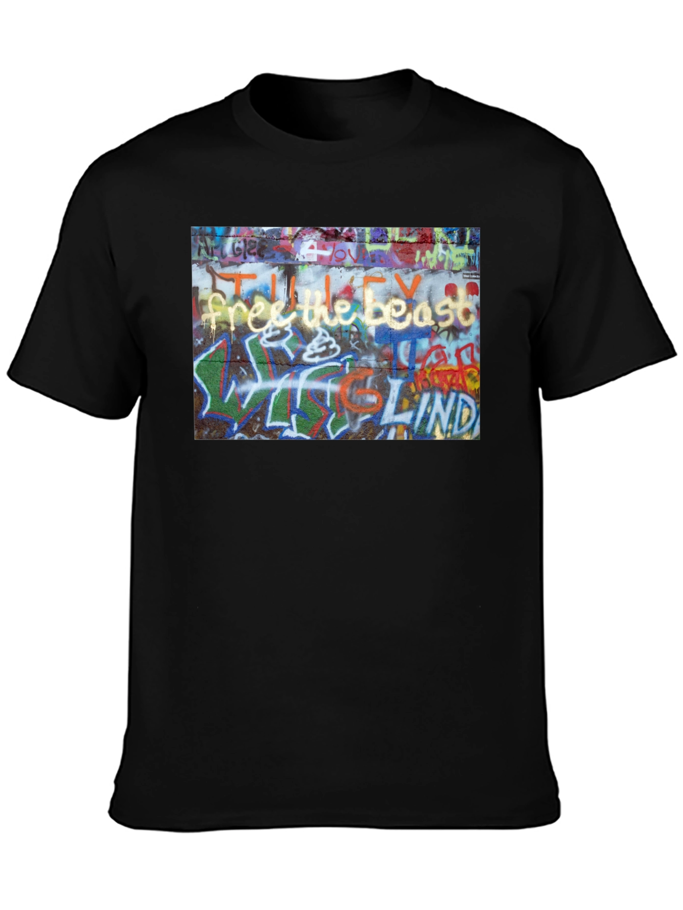 Graffiti Art Black T-Shirt