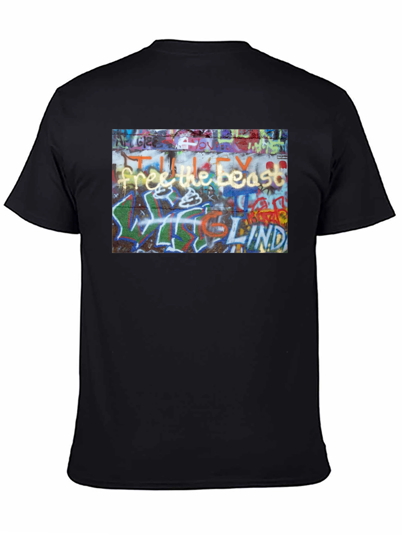 Graffiti Art Black T-Shirt