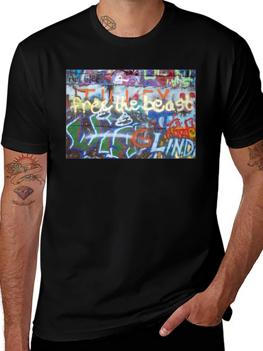 Graffiti Art Black T-Shirt