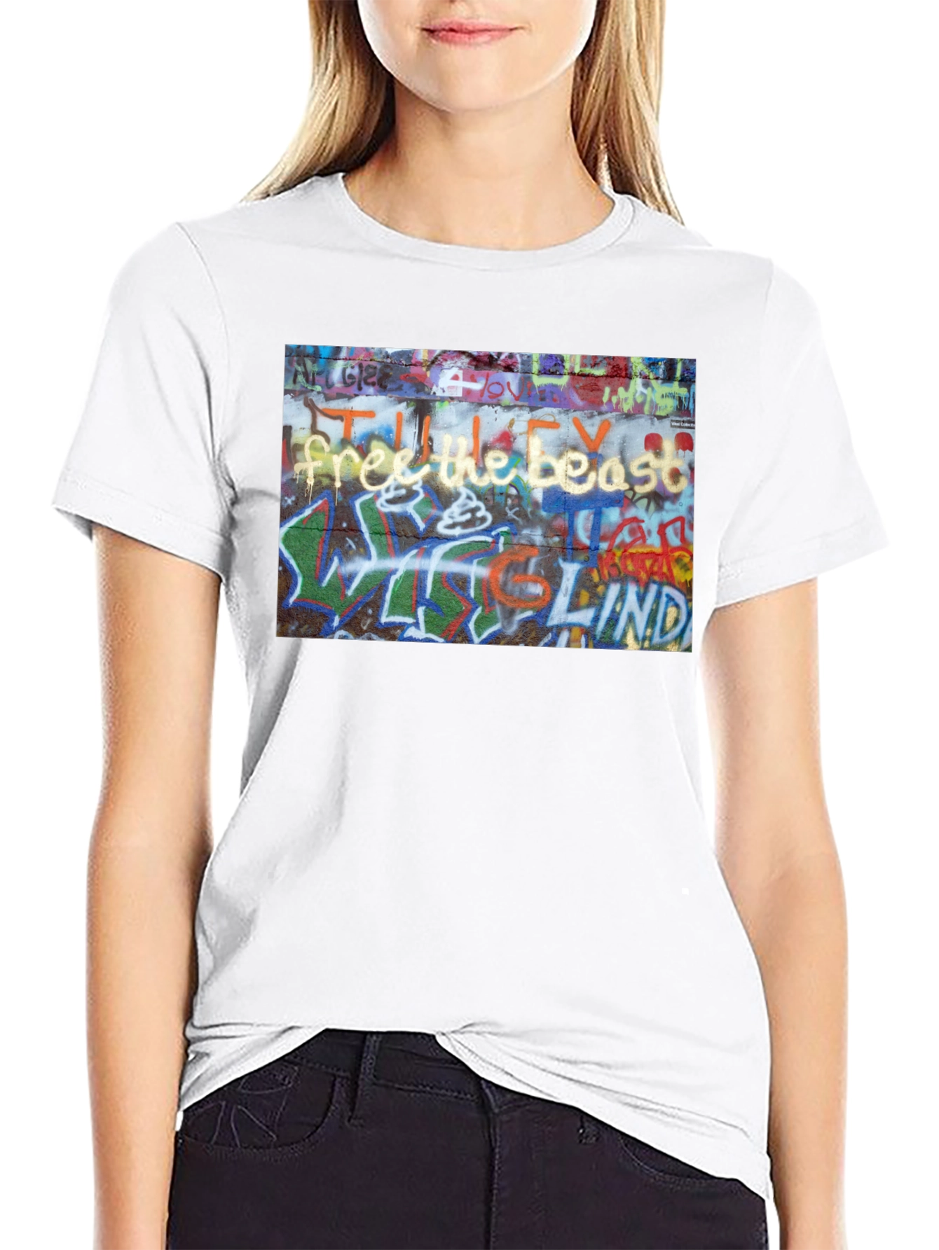 Graffiti Art Black T-Shirt