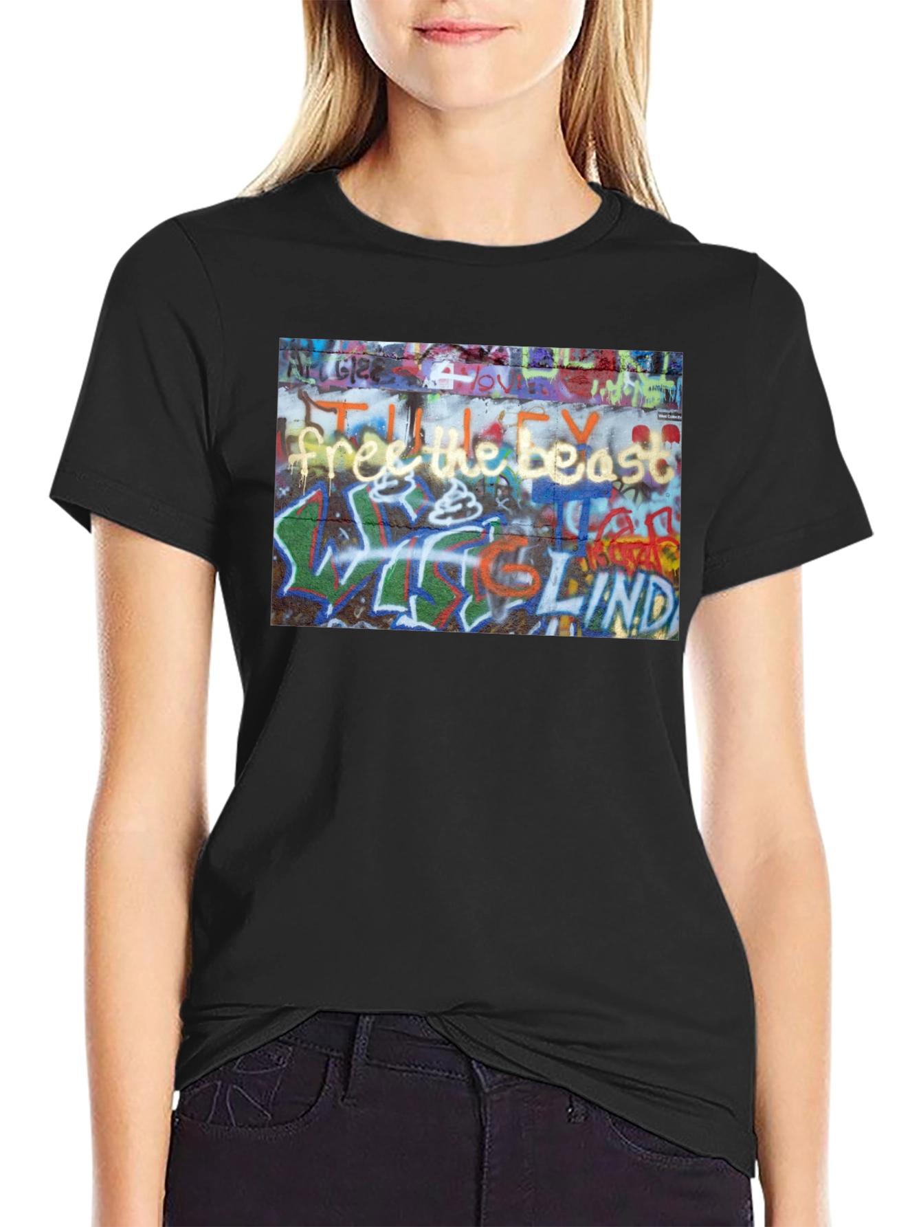Graffiti Art Black T-Shirt
