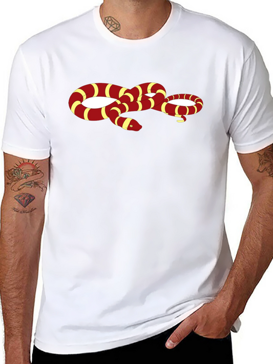 Snake Graphic Tee - Black Crew Neck T-Shirt