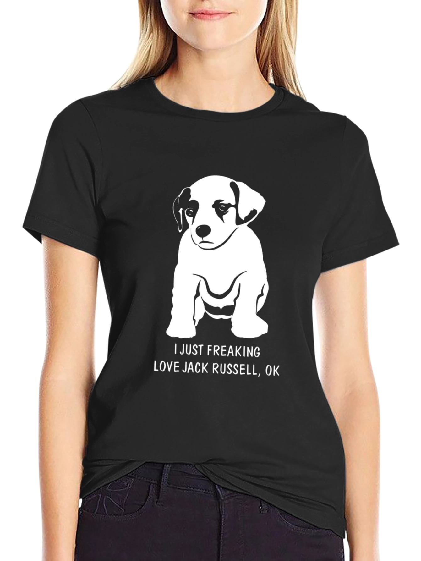 Jack Russell Lover Black T-Shirt