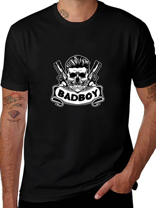 Badboy Skull Graphic Tee - Black