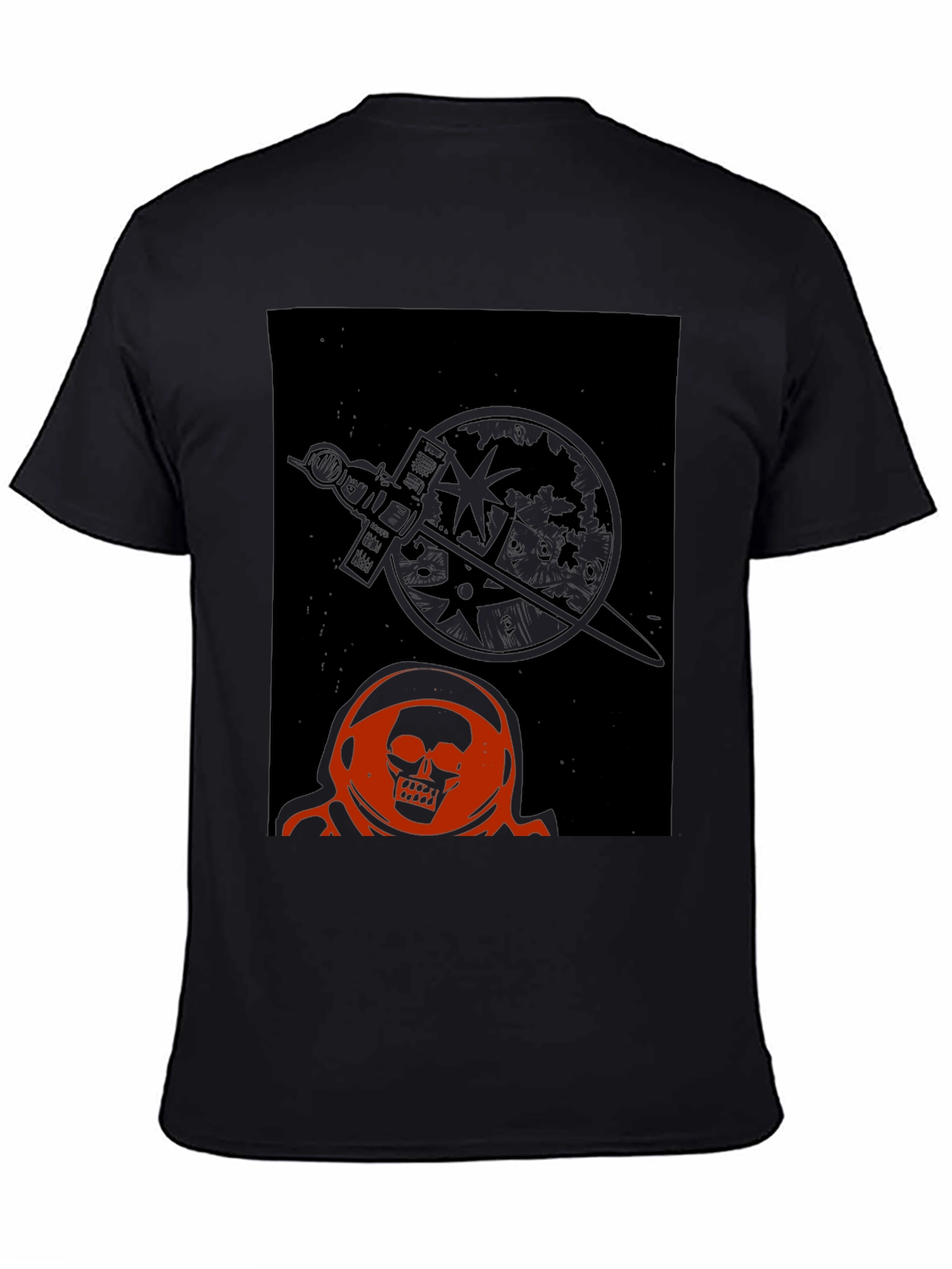 Skull Astronaut Graphic T-Shirt