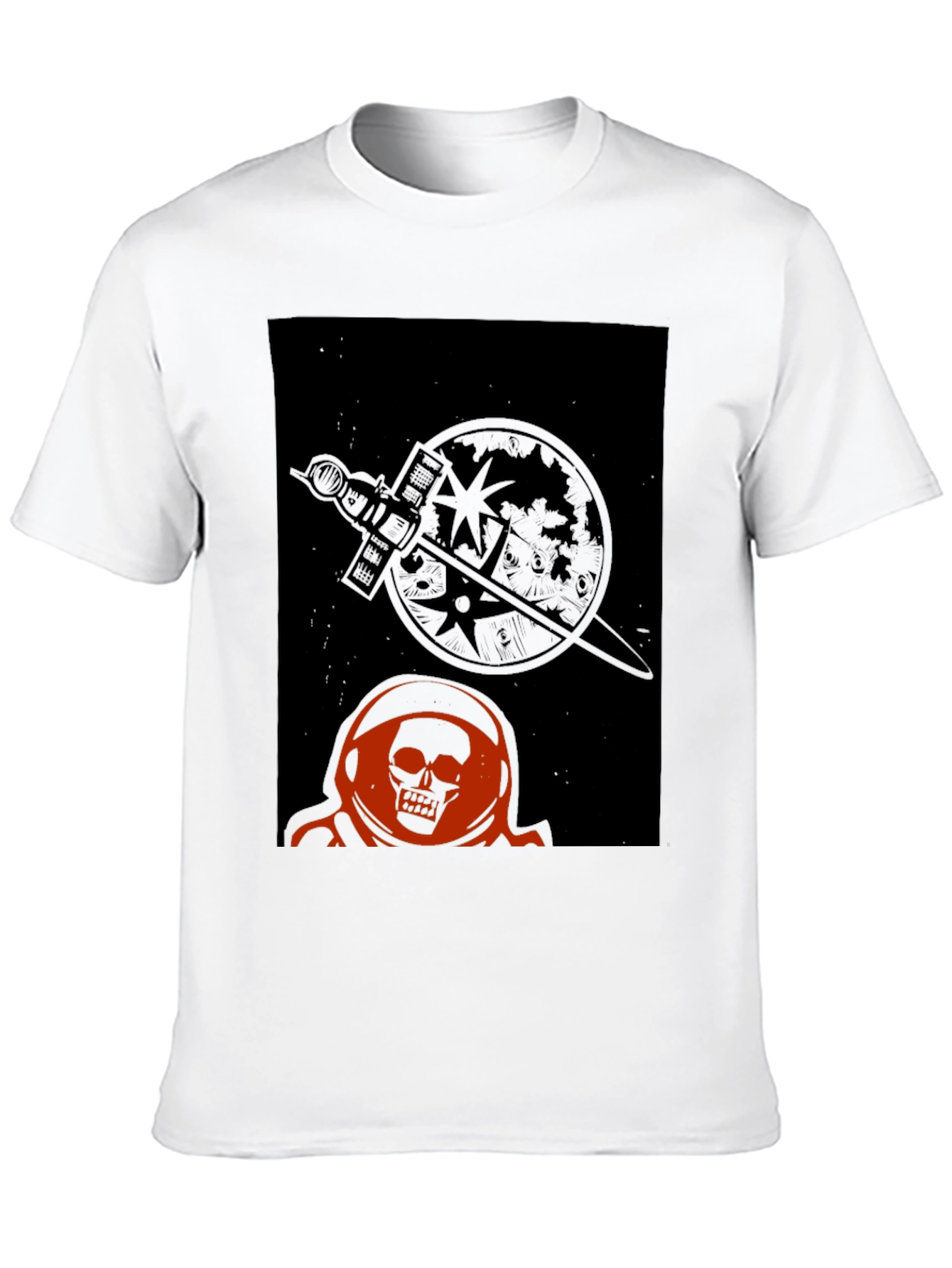 Skull Astronaut Graphic T-Shirt