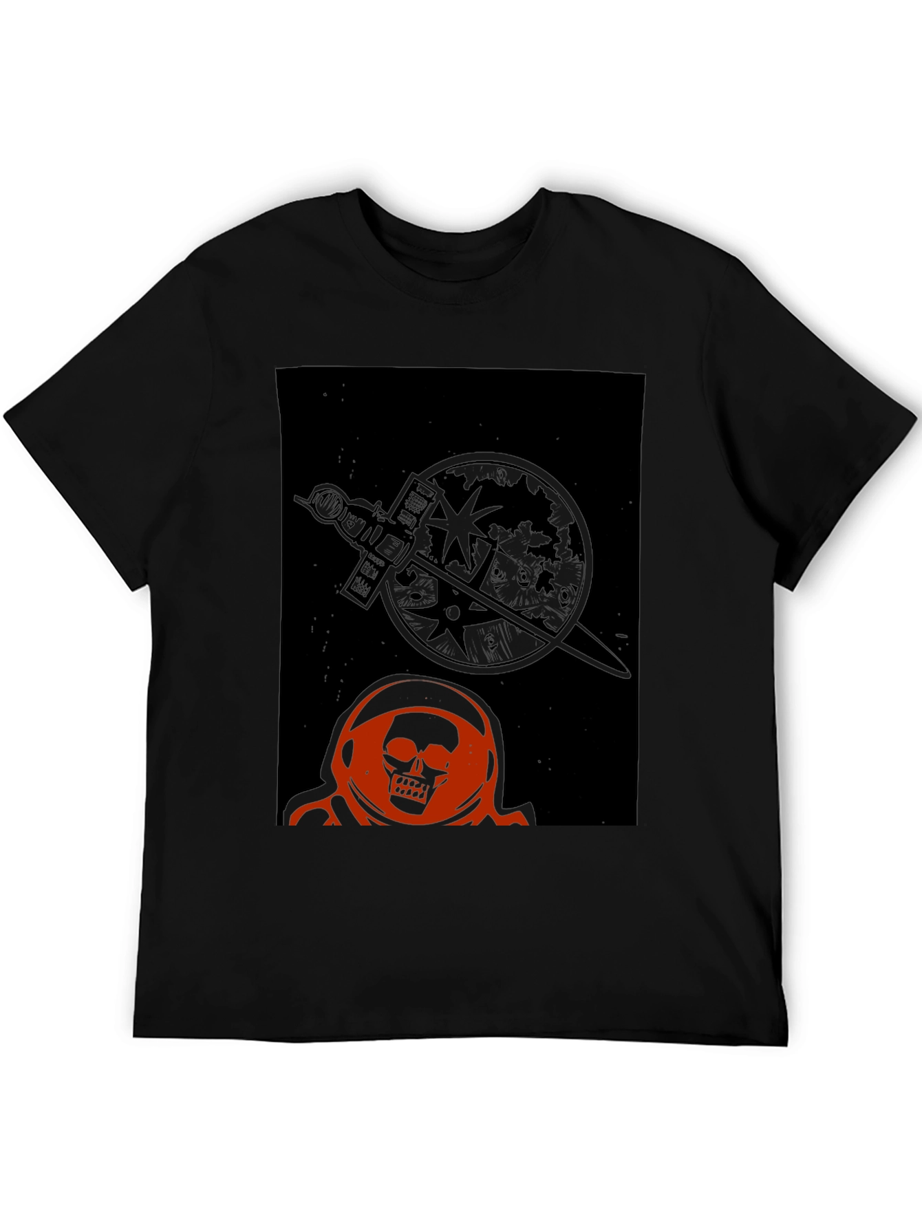 Skull Astronaut Graphic T-Shirt