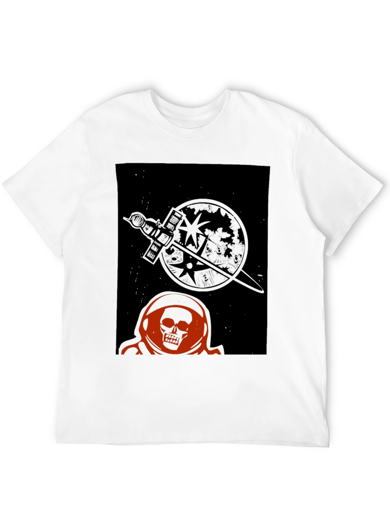 Skull Astronaut Graphic T-Shirt