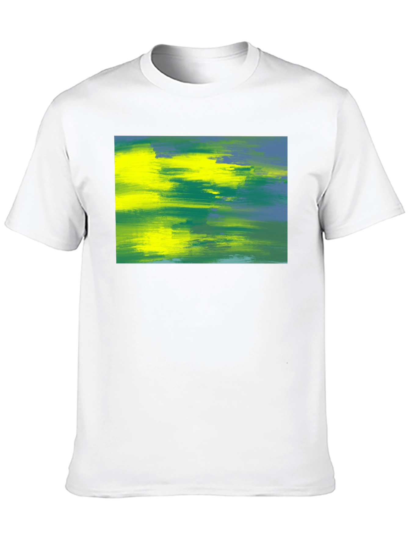 Abstract Art Tee - Vivid Brushstrokes Soft Cotton