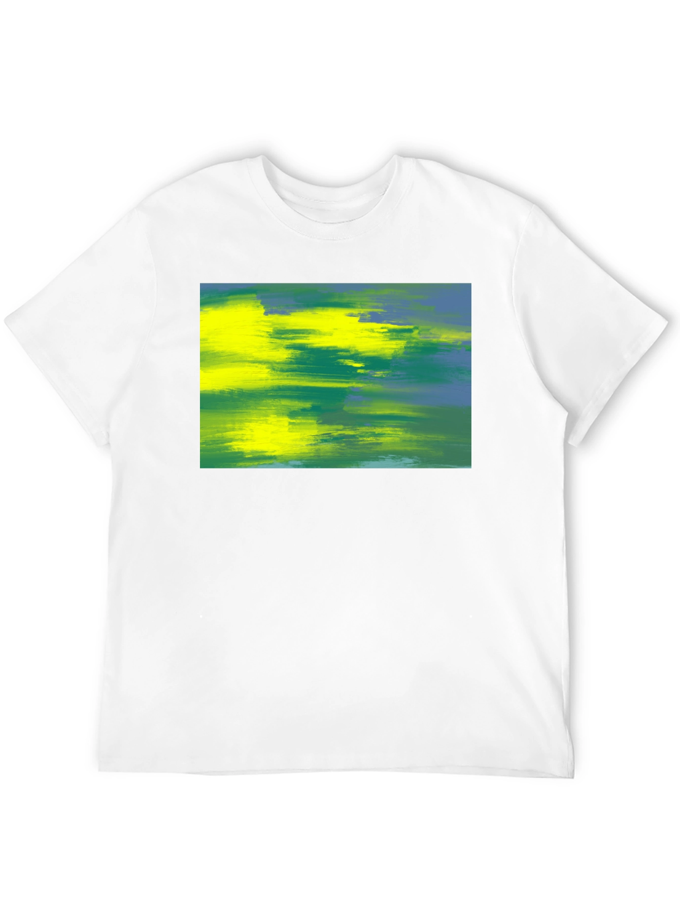 Abstract Art Tee - Vivid Brushstrokes Soft Cotton