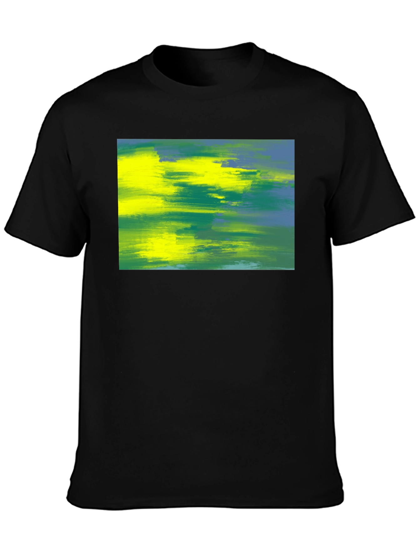 Abstract Art Tee - Vivid Brushstrokes Soft Cotton