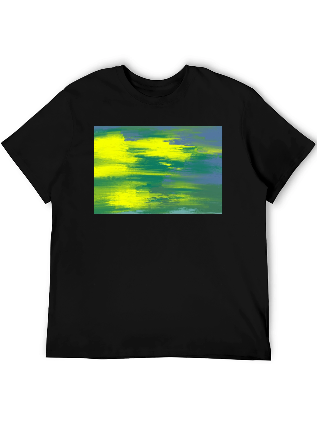 Abstract Art Tee - Vivid Brushstrokes Soft Cotton