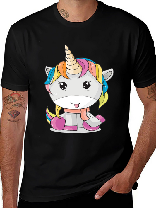 Unicorn Graphic T-Shirt - Cute Cartoon Animal Tee