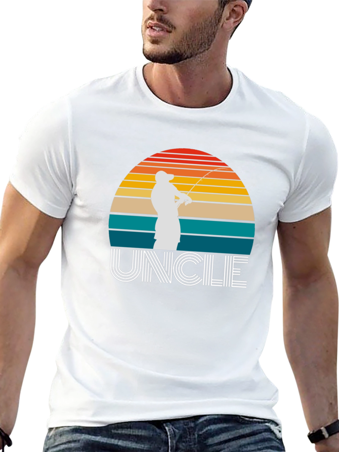 Retro Fishing Uncle T-Shirt