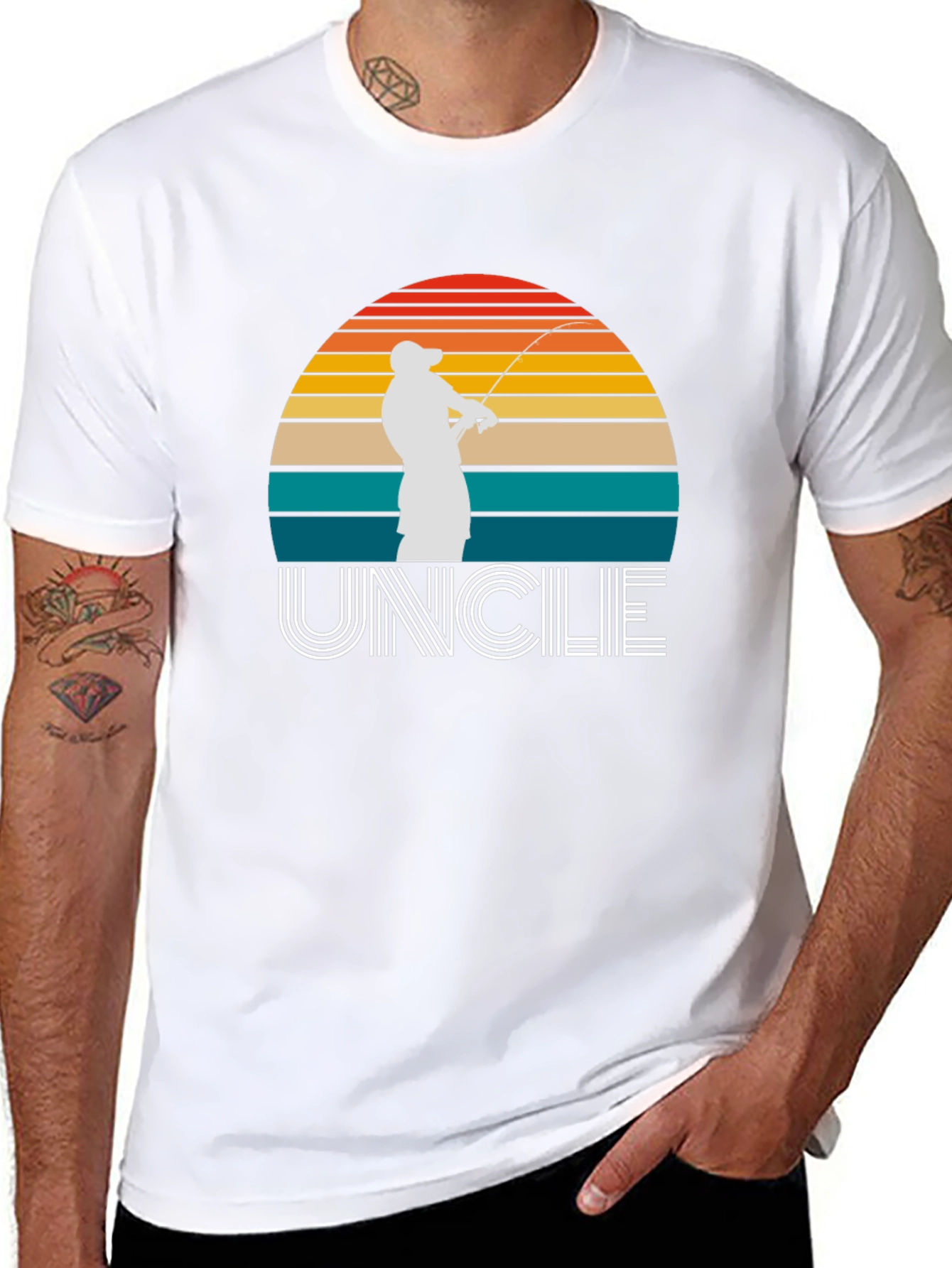 Retro Fishing Uncle T-Shirt